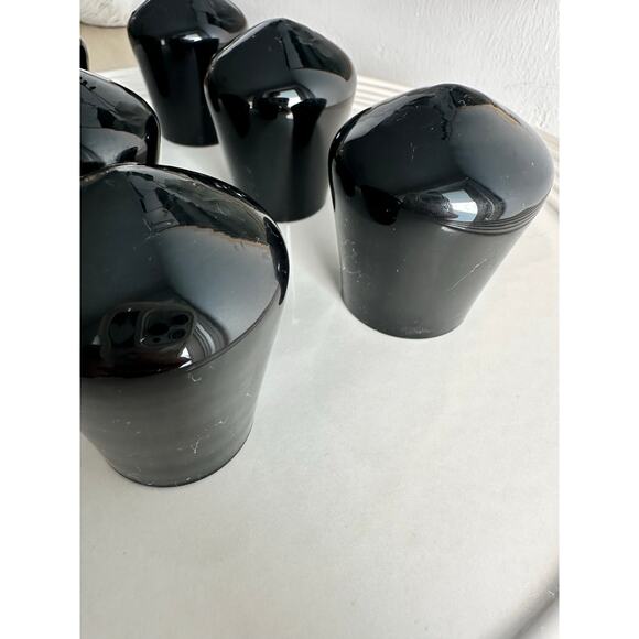 Rare black rolling shot glasses set of 6 - Picture 7 of 7